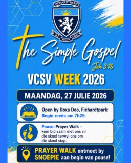 VCSV WEEK 2026:
Die beste week van die jaar skop môre af! 
#fichietrots #fichiegeloof #fichiewaardes #vcsvweek2026
