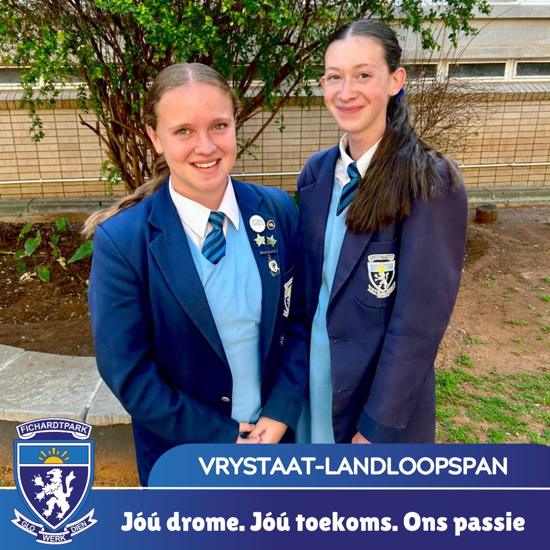 𝗩𝗥𝗬𝗦𝗧𝗔𝗔𝗧-𝗟𝗔𝗡𝗗𝗟𝗢𝗢𝗣𝗦𝗣𝗔𝗡

Baie geluk aan Megan Jordaan en Michelle Cilliers wat gekies is vir die Vrystaat-landloopspan!

Ons is ongelooflik trots op julle en wens julle alle sterkte toe met die geleentheid om die Vrystaat te verteenwoordig.

#fichietrots #joudrome #joutoekoms #onspassie